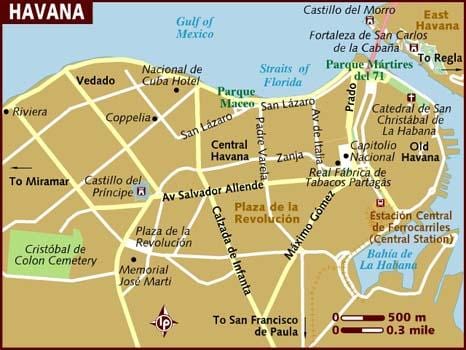 نقشه Habana